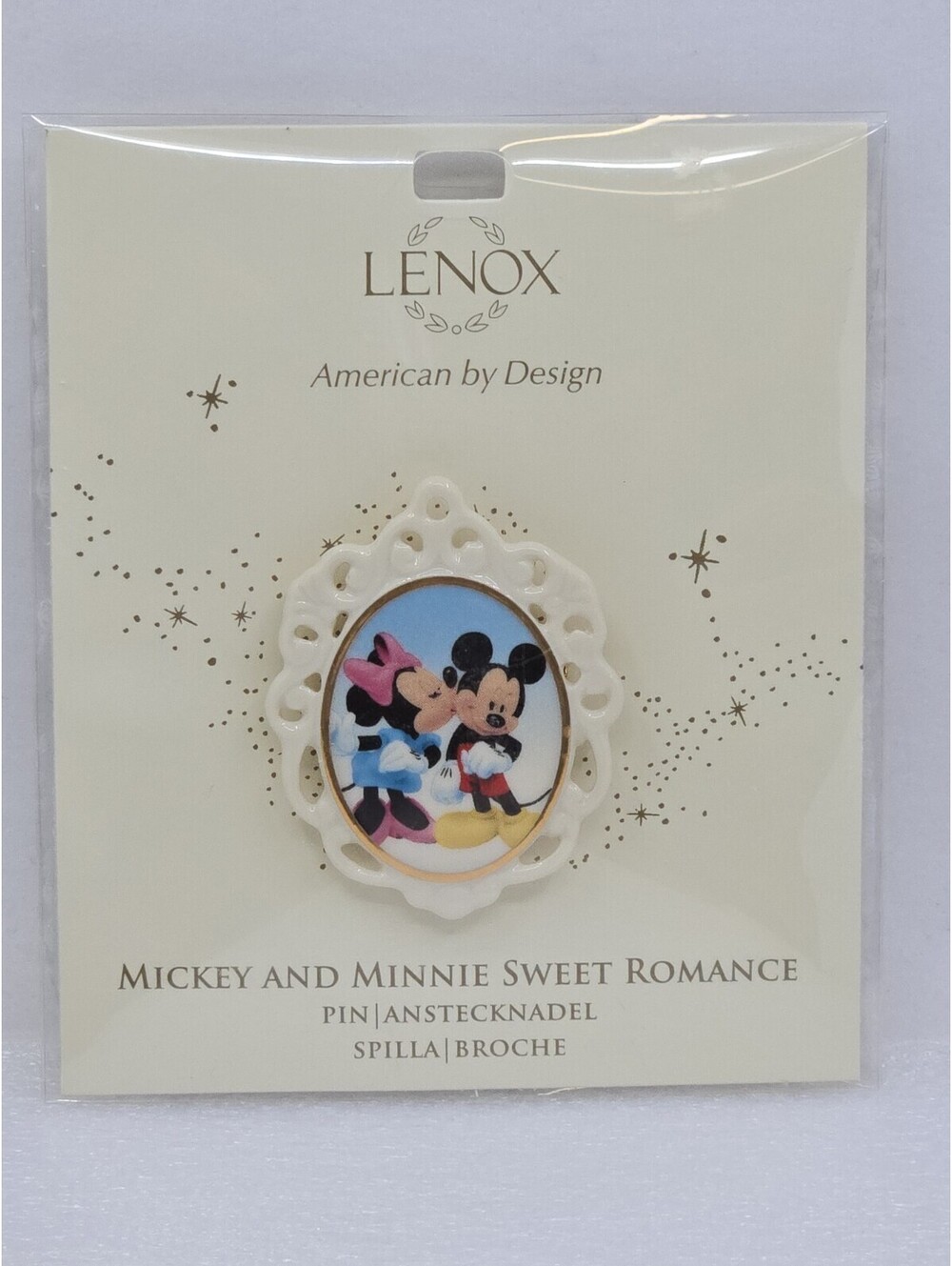 Lenox American by Design Mickey And Minnie Sweet Romance Disney Pin